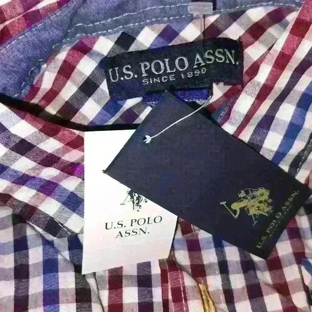 US Polo assn size 10-12 boys button-up brand new with tags - Picture 6 of 7